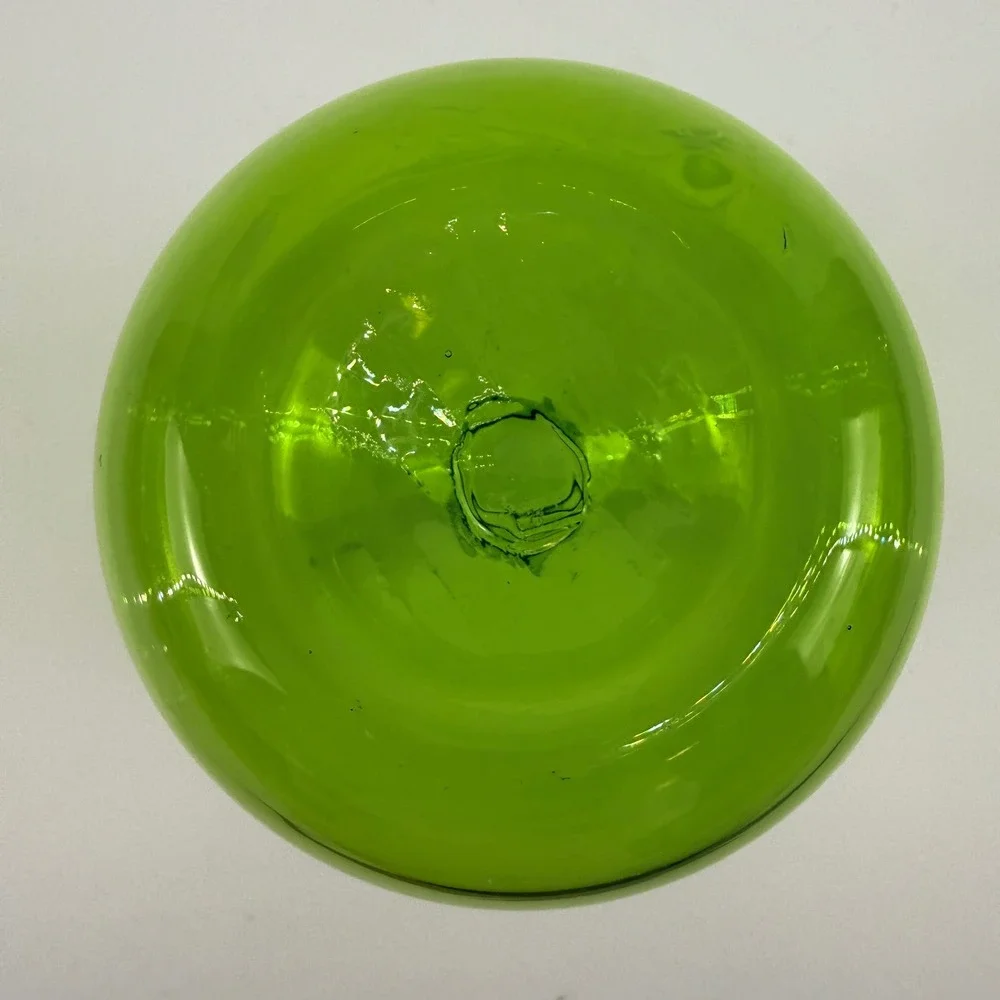 Vintage Blenko 6424 Olive Green Art Glass Bud Vase Bottle Mid Century MCM